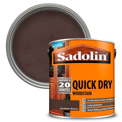 Sadolin Quick Dry Woodstain - Jacobean Walnut - 2.5L