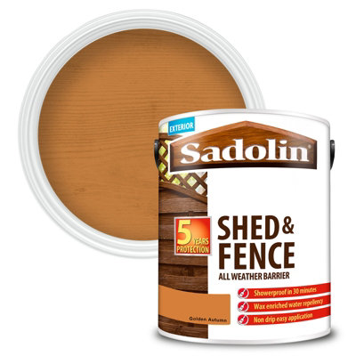 Sadolin Shed & Fence Protector All Weather Barrier Ebony Wood 5L