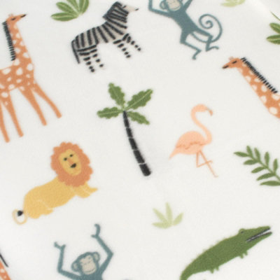 Safari Fleece Throw Bed Soft Blanket Warm Travel Thermal Bedspread