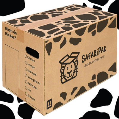 SAFARIPAK - 15 Pack Strong Cardboard Packing Moving House Boxes 52cm x ...