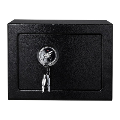 Safe Box with Key Steel Construction Money Safe Box Small Safe Box for Home, Security Safe Box with 3 Keys 6L