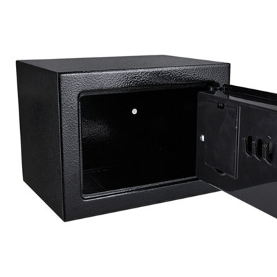 Safe Box with Key Steel Construction Money Safe Box Small Safe Box for Home, Security Safe Box with 3 Keys 6L