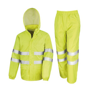 SAFE-GUARD by Result Unisex Adult High-Vis Waterproof Jacket And Trousers Set
