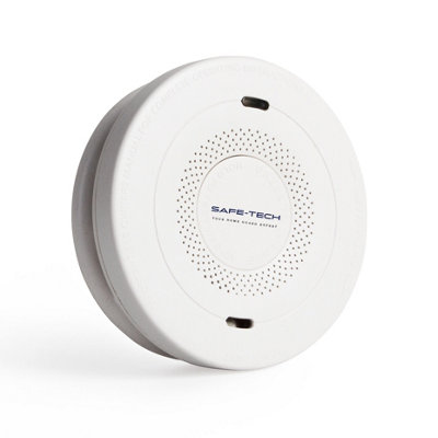 SAFE- TECH 2 in 1 Smoke & Carbon Monoxide Alarm, Combination Smoke Detector with 10 Year Tamper-Proof Battery