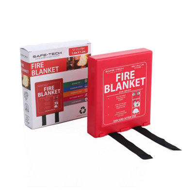 SAFE-TECH Fire Blanket 1.2m x 1.2m - Hard Pack