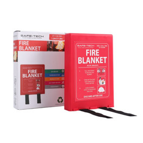 SAFE-TECH Fire Blanket 1.2m X 1.8m - Hard Pack
