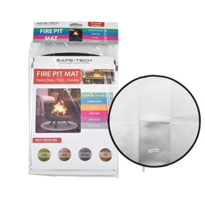 Fireproof grill outlet mat