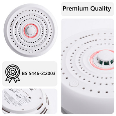 SAFE-TECH Interlinked Heat Alarm With 10 Years Tamperproof Battery
