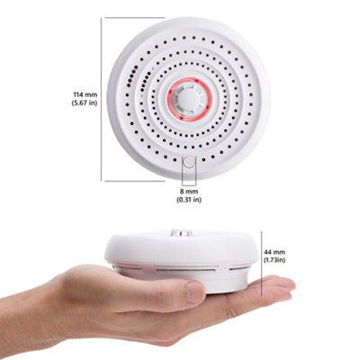 SAFE-TECH Interlinked Heat Alarm With 10 Years Tamperproof Battery