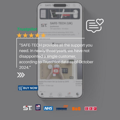 SAFE-TECH Interlinked Heat Smoke and CO Fire Alarm Home Kit Hestia ...