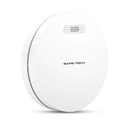 SAFE-TECH Slim Design Interlinked Smoke Alarm with10 Year Tamperproof ...