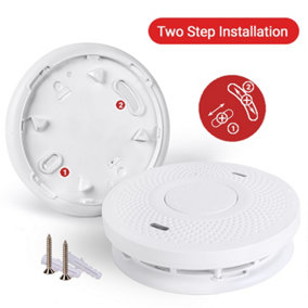 SAFE-TECH Smoke & Carbon Monoxide Combination Alarm with 10 Year Tamper Proof Battery