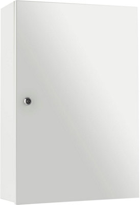 Safes UK Keycab 98 Key Cabinet Wall Mounted Key Storage up to 98 Keys Key Lock Apartments White