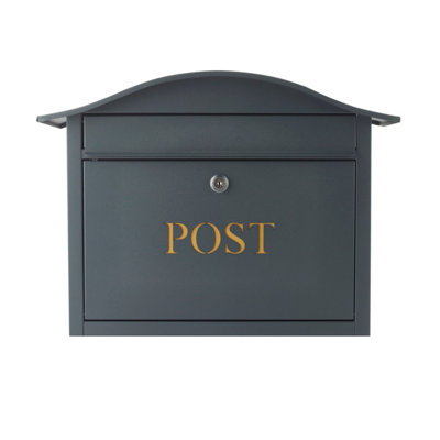 Safes UK Mail Catcher Large Letterbox-High Security Metal Wall Mounted Post Box For Outside Use Letter Box Is Weatherproof And Wat