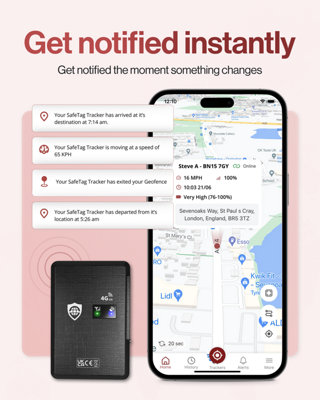 SafeTag Mag 4G Rechargeable Magnetic 4G LTE Real Time GPS Tracker