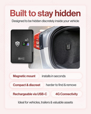 SafeTag Mag 4G Rechargeable Magnetic 4G LTE Real Time GPS Tracker