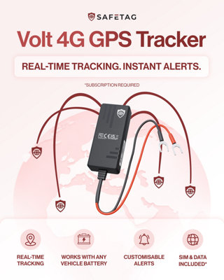 SafeTag Volt 4G - Real-Time Wired 4G GPS Tracker