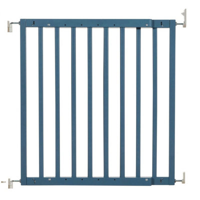 Safetots Chunky Wooden Screw Fit Stair Gate, Azure Blue,