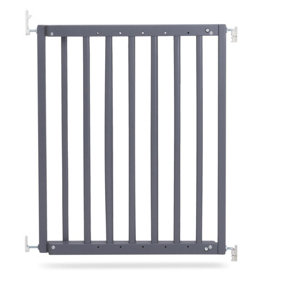 Safetots Chunky Wooden Screw Fit Stair Gate, Grey, 63.5cm - 105.5cm, Wood Baby Gate, Screw Fit Safety Barrier