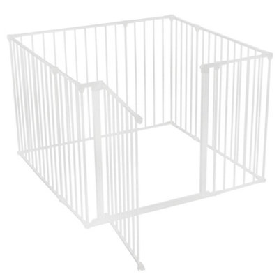 Safetots Dog Play Pen White 105cm x 105cm, Pet Pen for Pets Dogs and Puppy, Dog Playpen suitable for Indoor and Outdoor use
