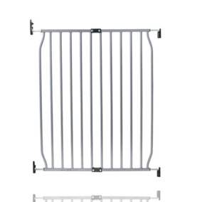 Safetots Eco Screw Fit Baby Gate, Grey, 70cm - 80cm,  Stair Gate for Toddler and Baby, Screw Fit Safety Barrier