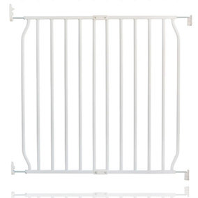 Safetots Eco Screw Fit Baby Gate, White, 70cm - 80cm, Stair Gate for Toddler and Baby, Screw Fit Safety Barrier