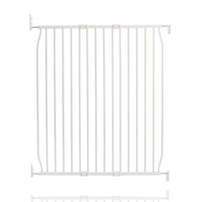Safetots Eco Screw Fit Baby Gate, White, 90cm - 100cm, Stair Gate for Toddler and Baby, Screw Fit Safety Barrier
