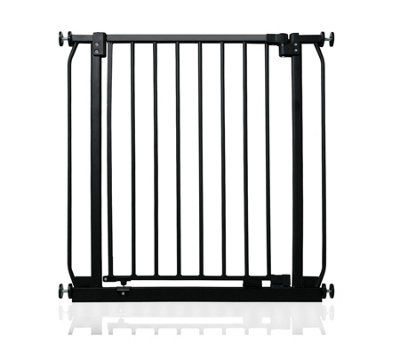 Safetots Elite Pressure Narrow Safety Gate, 65.5cm - 74.5cm, Matt Black, Narrow Pressure Fit Stair Gate