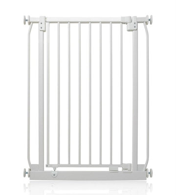 Safetots Elite Pressure Narrow Safety Gate, 65.5cm - 74.5cm, Matt White, Narrow Pressure Fit Stair Gate