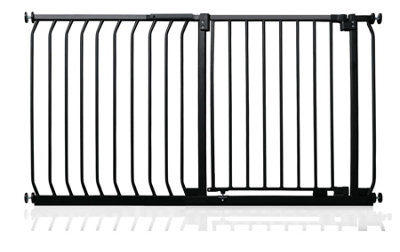 Safetots Elite Pressure Safety Gate, 125cm - 134cm, Matt Black, Pressure Fit Stair Gate Price Comparisons | Compare The Build