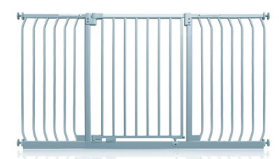 Safetots Elite Pressure Safety Gate, 152cm - 161cm, Matt Grey, Pressure Fit Stair Gate