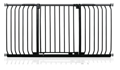 Safetots Elite Pressure Safety Gate, 161cm - 170cm, Matt Black, Pressure Fit Stair Gate Price Comparisons | Compare The Build