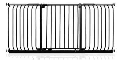 Safetots Elite Pressure Safety Gate, 179cm - 188cm, Matt Black, Pressure Fit Stair Gate Price Comparisons | Compare The Build