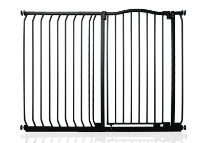 Safetots Extra Tall Curved Top Safety Gate, 125cm - 134cm, Matt Black ...