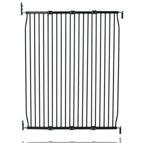 Safetots Extra Tall Eco Screw Fit Baby Gate, Black, 130cm - 140cm, Extra Tall Gate 100cm in Height, Stair Gate for Baby