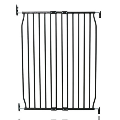Safetots Extra Tall Eco Screw Fit Baby Gate, Black, 80cm - 90cm, Extra Tall Gate 100cm in Height, Stair Gate for Baby