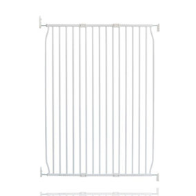 Safetots Extra Tall Eco Screw Fit Baby Gate, White, 100cm - 110cm, Extra Tall Gate 100cm in Height, Stair Gate for Baby