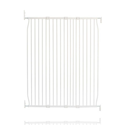 Safetots Extra Tall Eco Screw Fit Baby Gate, White, 120cm - 130cm, Extra Tall Gate 100cm in Height, Stair Gate for Baby Price Comparisons | Compare The Build