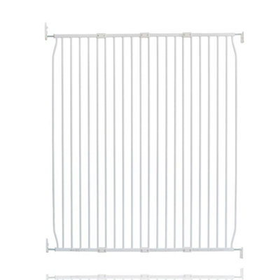 Safetots Extra Tall Eco Screw Fit Baby Gate, White, 130cm - 140cm, Extra Tall Gate 100cm in Height, Stair Gate for Baby Price Comparisons | Compare The Build