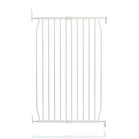 Safetots Extra Tall Eco Screw Fit Baby Gate, White, 70cm - 80cm, Extra Tall Gate 100cm in Height, Stair Gate for Baby