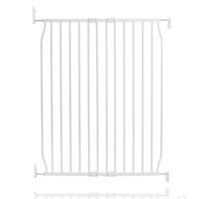 Safetots Extra Tall Eco Screw Fit Baby Gate, White, 80cm - 90cm, Extra Tall Gate 100cm in Height, Stair Gate for Baby