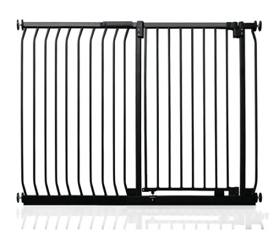 Safetots Extra Tall Elite Safety Gate, 125cm - 134cm, Matt Black, Extra Tall 96.8cm in Height, Pressure Fit Stair Gate Price Comparisons | Compare The Build