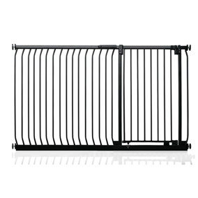 Safetots Extra Tall Elite Safety Gate, 171cm - 180cm, Matt Black, Extra Tall 96.8cm in Height, Pressure Fit Stair Gate