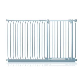 Safetots Extra Tall Elite Safety Gate, 171cm - 180cm, Matt Grey, Extra Tall 96.8cm in Height, Pressure Fit Stair Gate