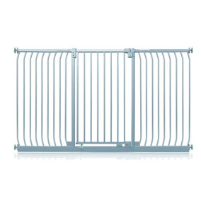 Safetots Extra Tall Elite Safety Gate, 197cm - 206cm, Matt Grey, Extra Tall 96.8cm in Height, Pressure Fit Stair Gate