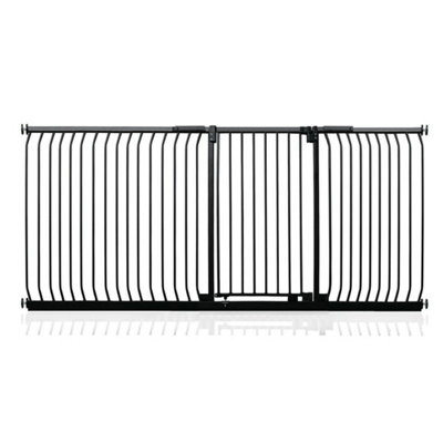 Safetots Extra Tall Elite Safety Gate, 234cm - 243cm, Matt Black, Extra ...