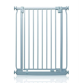 Safetots Extra Tall Elite Safety Gate, 71cm - 80cm, Matt Grey, Extra Tall 96.8cm in Height, Pressure Fit Stair Gate