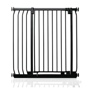 Safetots Extra Tall Elite Safety Gate, 89cm - 98cm, Matt Black, Extra Tall 96.8cm in Height, Pressure Fit Stair Gate