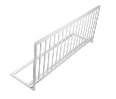 Safetots Extra Wide Extra Tall Wooden Bed Guard White 60cm High x 140cm Wide Toddler Bedrail for Safety Secure Child Bed Rail DIY at B Q