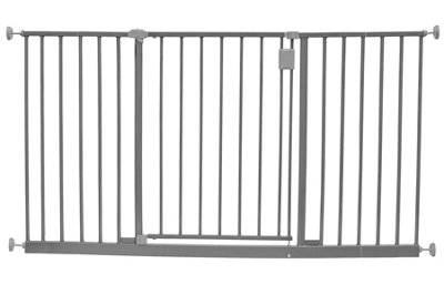 Safetots Extra Wide Hallway Gate, 134cm - 140cm, Matt Grey, Pressure ...